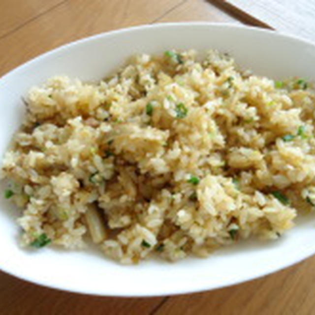 ごぼうとねぎのシンプル炒飯