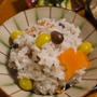 秋たっぷり！銀杏とムカゴのおこわ で朝ごはん&お弁当