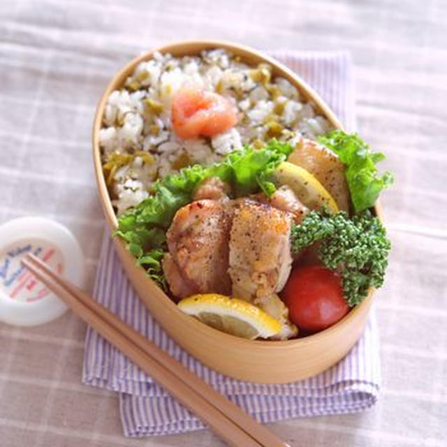 ママ弁「高菜明太ごはんのお弁当」
