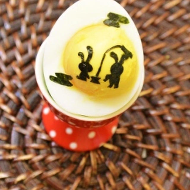 お月見ゆで卵♪Moon Viewing boiled egg