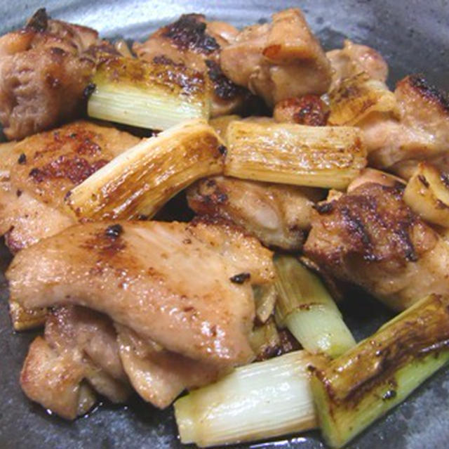 鶏肉と長ねぎの炒め