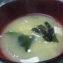豆腐オニオンわかめ味噌汁
