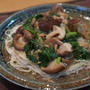 菜花と椎茸のツナあんかけそうめん♪