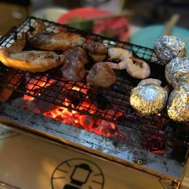 びっくりするくらい狭いスペースでBBQ