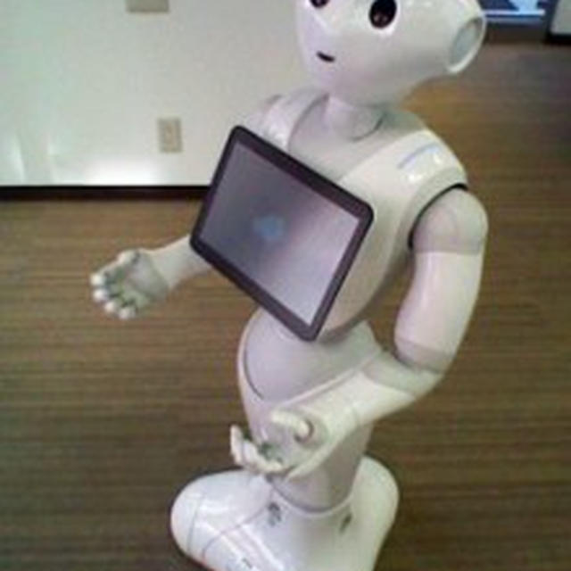 ソフトバンクでロボットにご挨拶