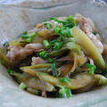 ３６５日野菜レシピNo.２４２「豚肉とミガシキの炒め」