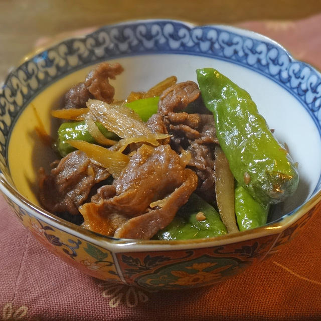 牛ごぼうと獅子唐の佃煮