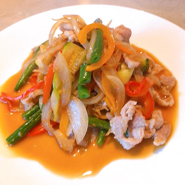 カレーと生姜焼き
