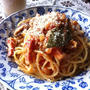 きのこのトマトパスタ