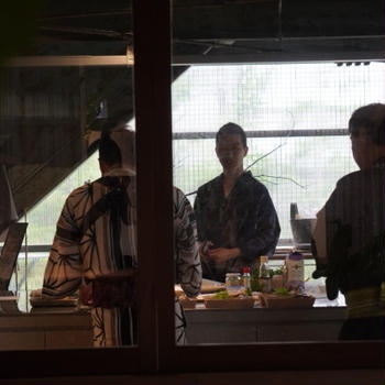 男性料理教室浴衣会（着付け〜調理）