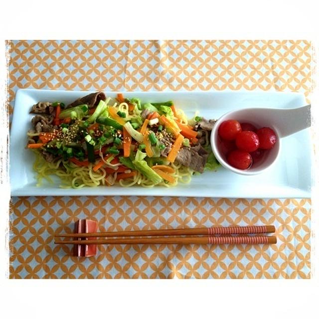 ☆ランチ 野菜たっぷり塩焼きそば☆