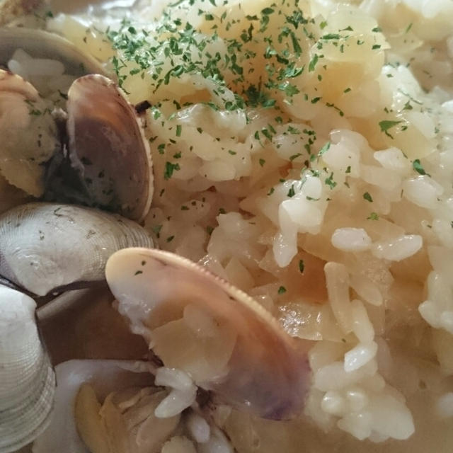 あさりのチーズリゾット✨