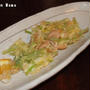 わさび菜と海老の掻き揚げ：野菜大好き！