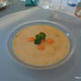 Chilled melon soup (Cantaloupe Soup)　大人のメロンスープ　soupe fraîche de melon à la menthe