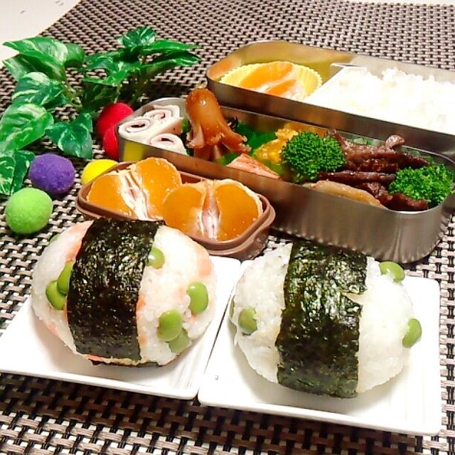 おにぎり弁当♪中２　反抗期の入り口(笑)