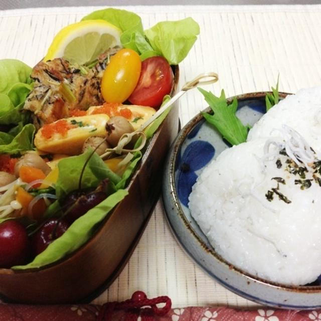 ６・５　海苔シラスおにぎり弁当～♪