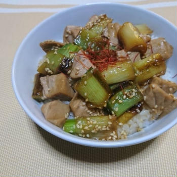 【晩御飯のご提案】ネギマ丼