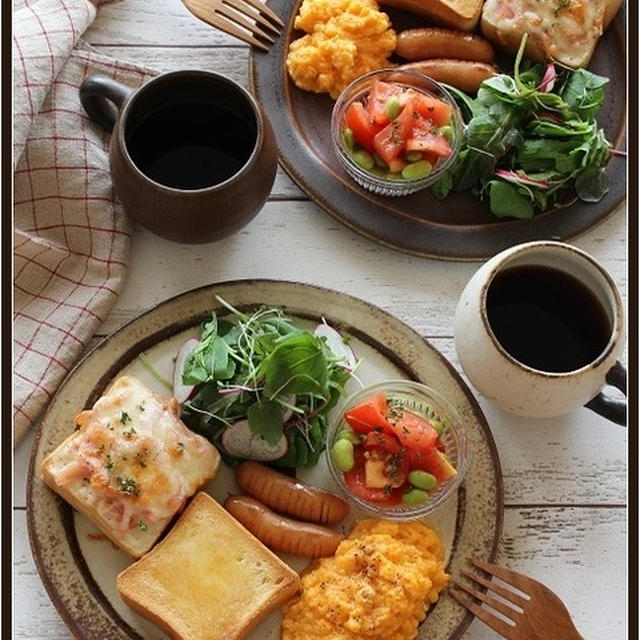 グラタントースト！バタートースト！で、パンプレートランチ♪