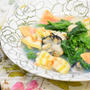 【レシピ】牡蠣と菜の花の白だしパスタ