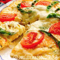 ピザ風オムレツ【低糖質ピザ】キャベツのチーズドームピザ