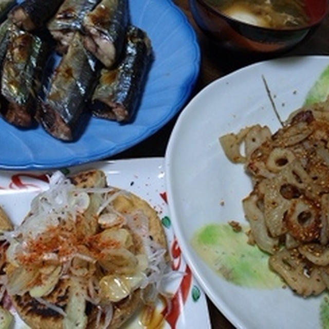 秋刀魚さんが焼き～♪　サンドイッチで食べたよー！