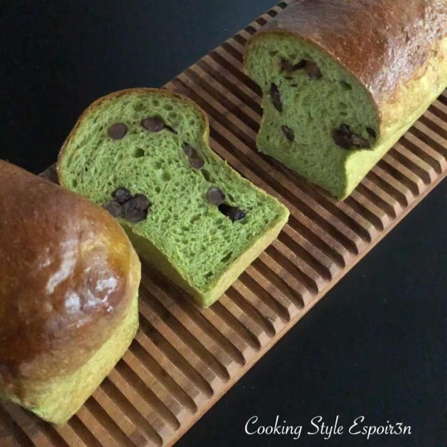 抹茶大納言食パン・動画もありです