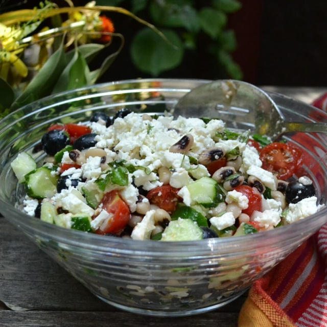 Greek Black-eyed Pea Salad ブラックアイドピーのグリークサラダ