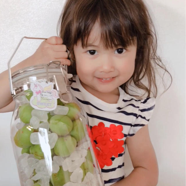 5歳 ひとりで梅仕事♡