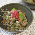 沖縄風炊き込みご飯 ジューシー：茹で塩豚を使って（レシピあり）