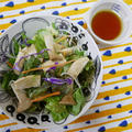 エリンギの花椒風味焼き入り野菜サラダ