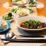 ストウブで『麻婆茄子』の献立。