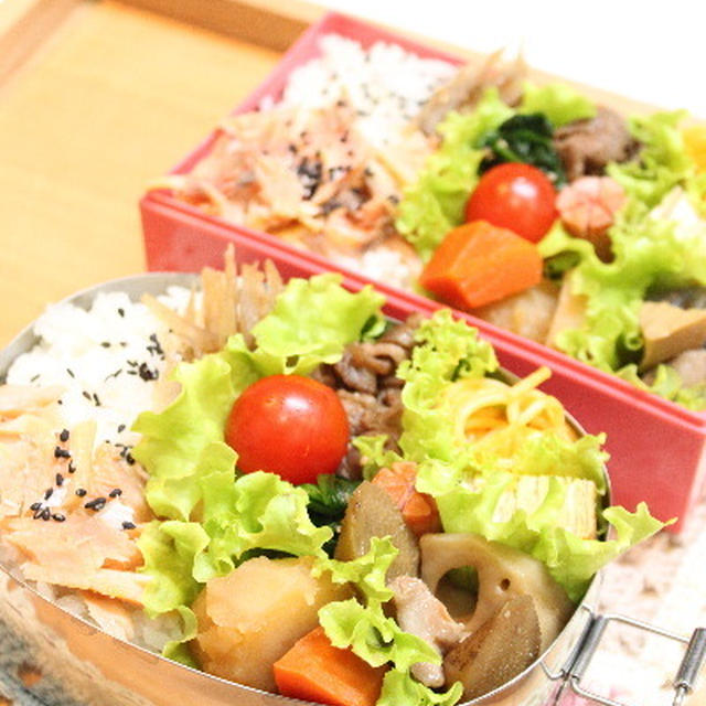 焼肉弁当　胸毛わさわさ