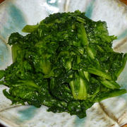 わさび菜の醤油漬け
