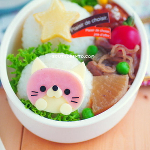 ワッペンネコちゃんのおにぎりキャラ弁