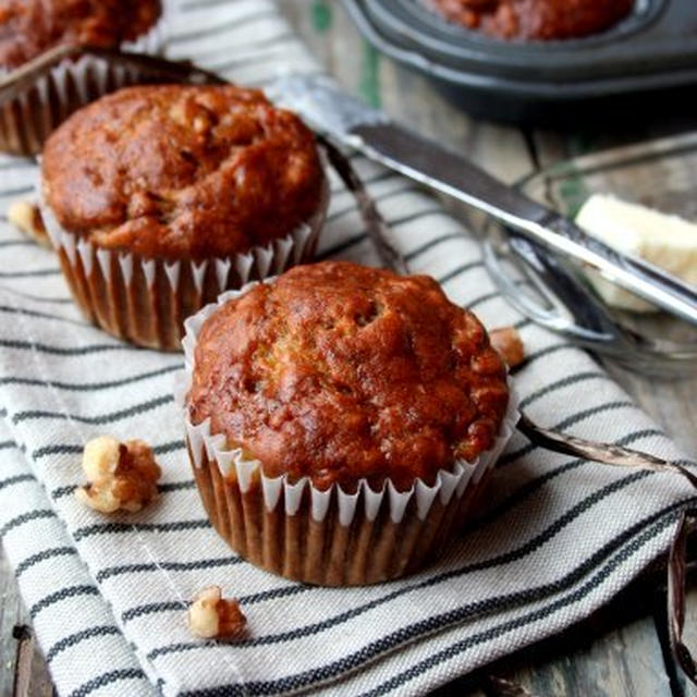 Banana Barley Tea Muffinsバナナ麦茶マフィン