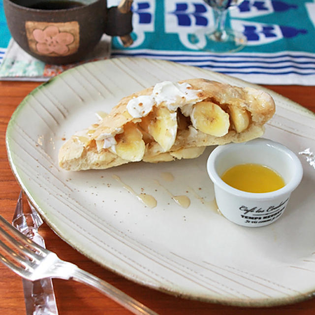 溶かしバターで禁断 のバナナマスカルポーネピタパン By おいしっぽさん レシピブログ 料理ブログのレシピ満載