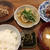 ローストビーフで定食と結局から揚げ
