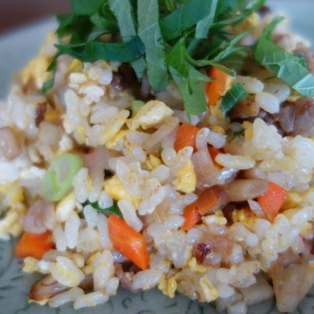  根野菜で和風炒飯