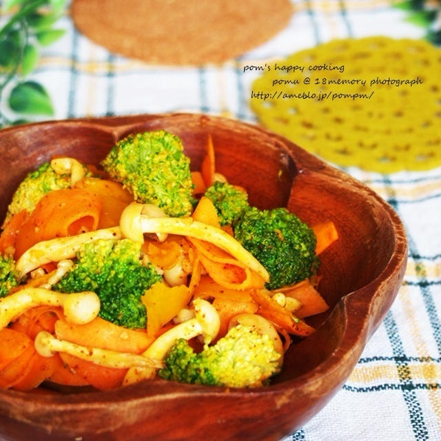 ☆スパイス大使☆ヒラヒラ野菜のマヨチリガーリックソテー