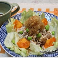 豚バラの冷しゃぶ☆にんにくたれ