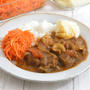 牛すねカレー。（電気圧力鍋で下ごしらえ・じゃがいもとにんじんは別料理）