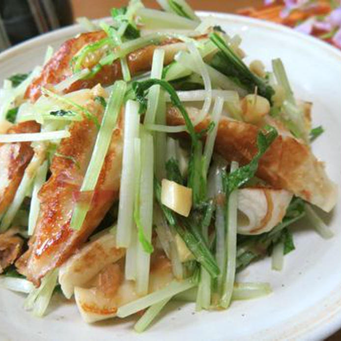 「水菜×ちくわ」の簡単レシピ10選！便利なサラダや副菜が目白押しの画像