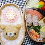 キャラ弁**ポコンと埋め込みくまちゃん