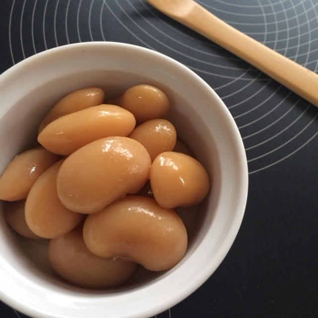 白いんげん豆の甘煮