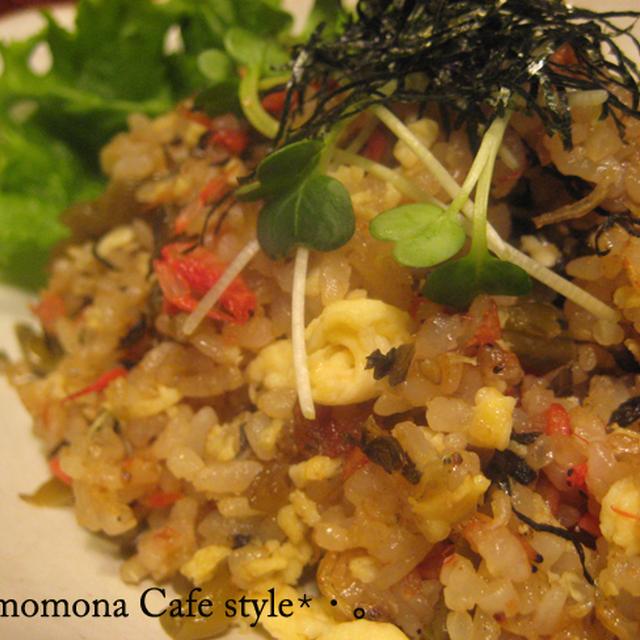 高菜とちりめんじゃこのチャーハン＊