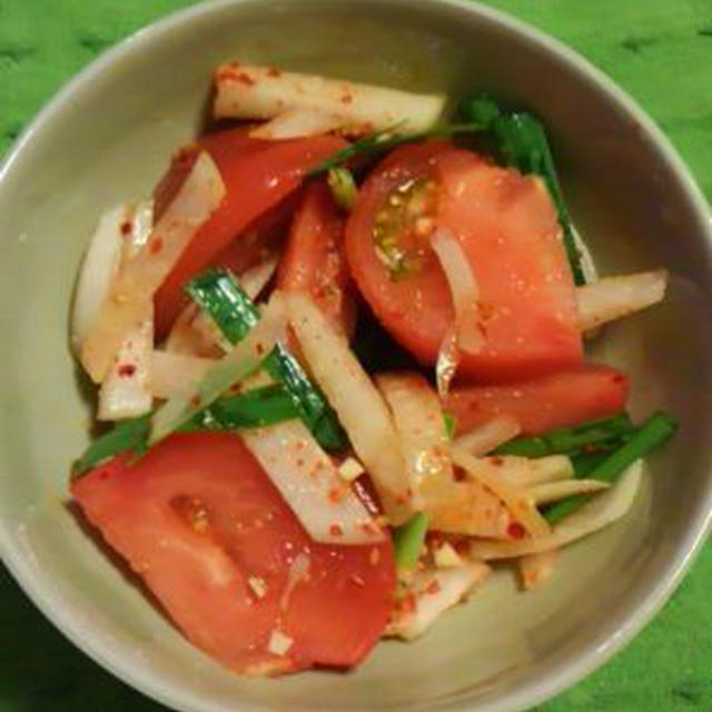 トマトキムチ～「三食ごはん　農村編２」の料理です♪