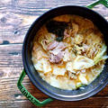 【ストウブ　煮込みレシピ】豚肉と春キャベツの味噌しょうがナンプラー煮込み