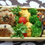 蓮根と豆腐のモチモチバーグのお弁当