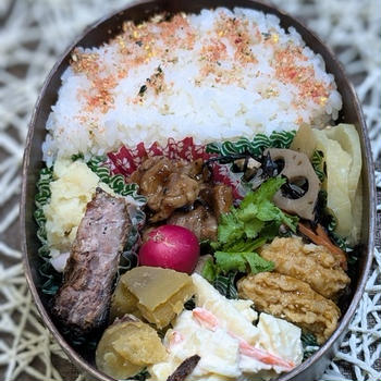 休みはやっぱり嬉しい～夫のお弁当246