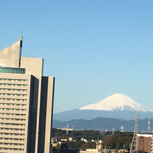 富士山がきれいな朝でした